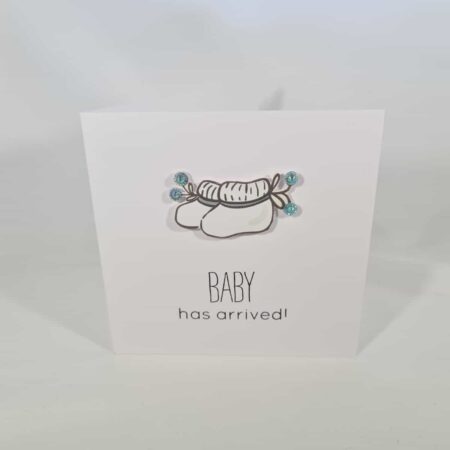 Blue Baby Shoes Card