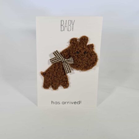 Fluffy Dog Baby Card