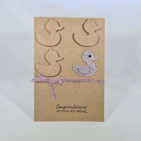 Four Ducks Baby Card
