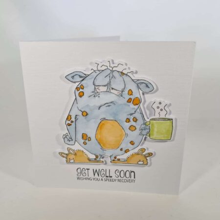 Get Well Soon Friendly Monster Card