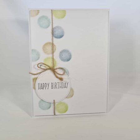 Happy Birthday Card With Twine