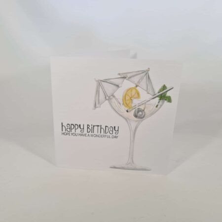 Happy Birthday Cocktail Card