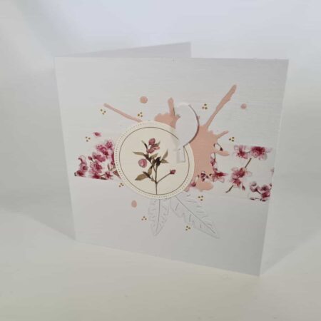 Splash of Pink Bird Card