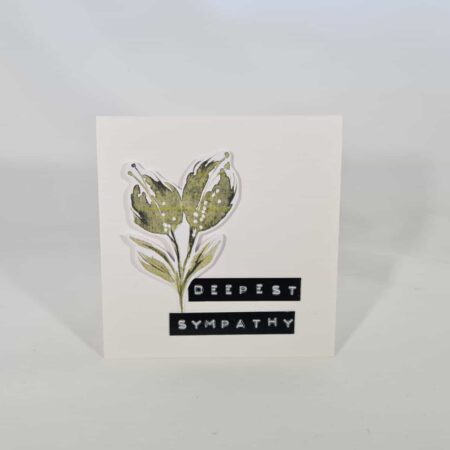 Two Flowers Deepest Sympathy Card