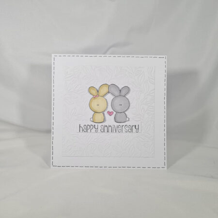 Two Bunnies Anniversary Card