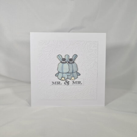 Two Bunnies Mr & Mr Wedding Card