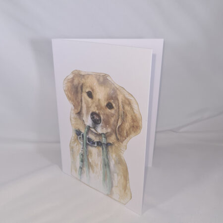 Handmade Golden Retriever Dog Card