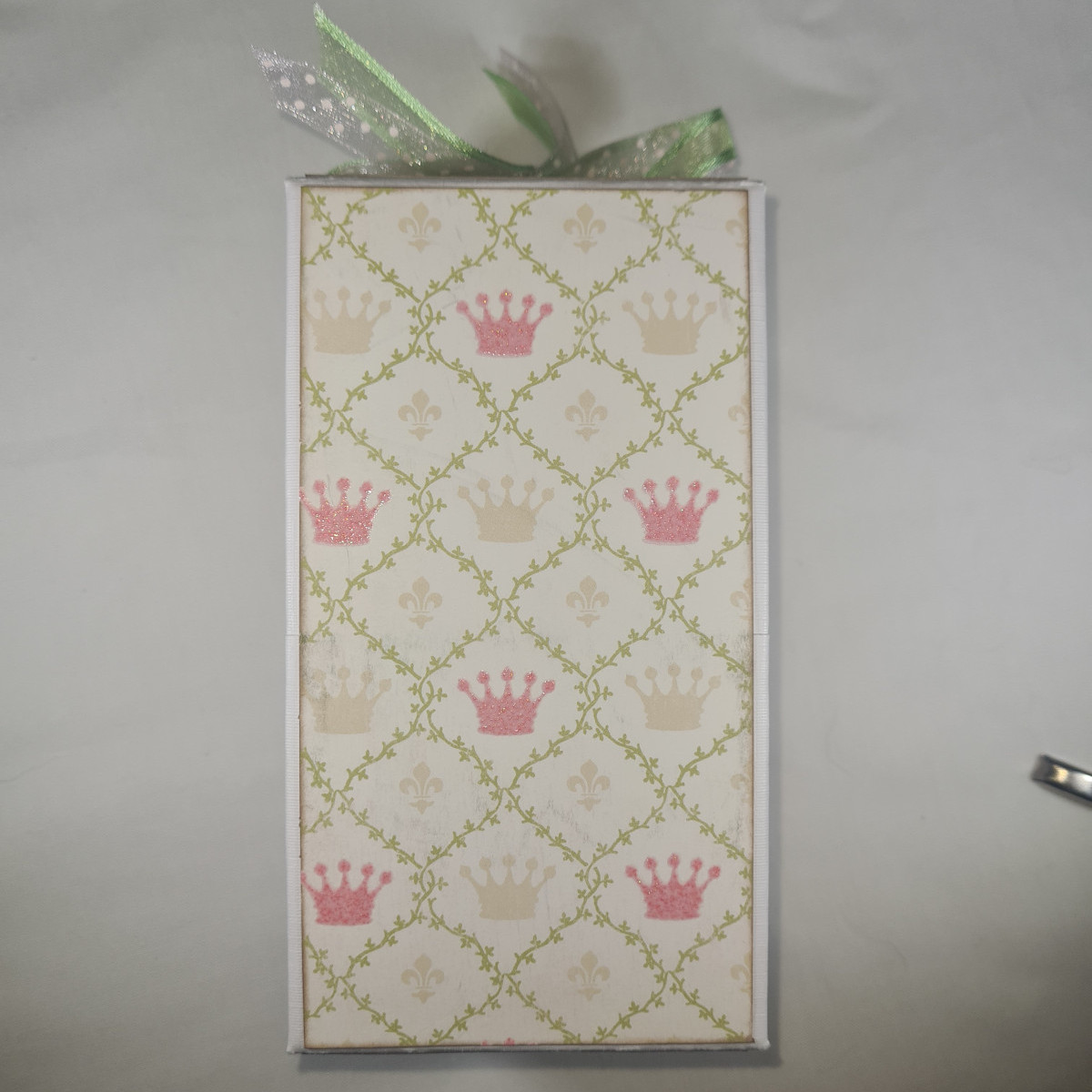 Handmade Mini Photo Album With Crowns - Back Cover
