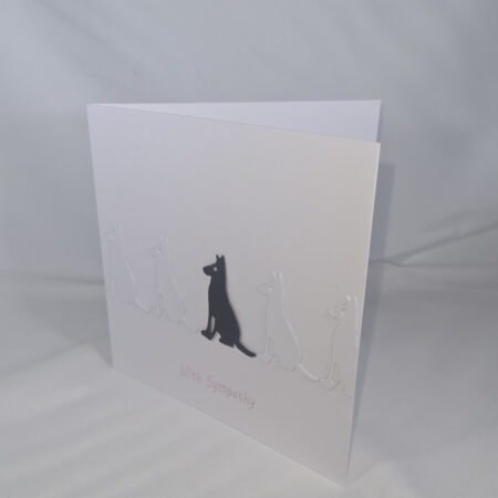 Handmade With Sympathy Card With Dogs 2
