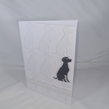 Handmade With Sympathy Card With Dogs