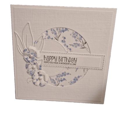 Blue Flower Card
