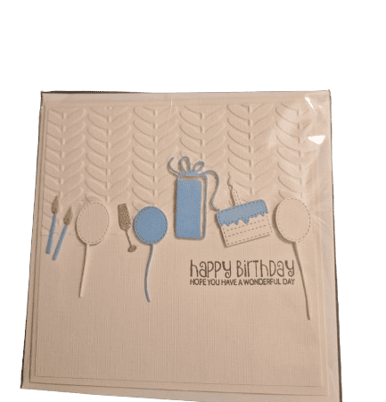 Birthday Card Blue